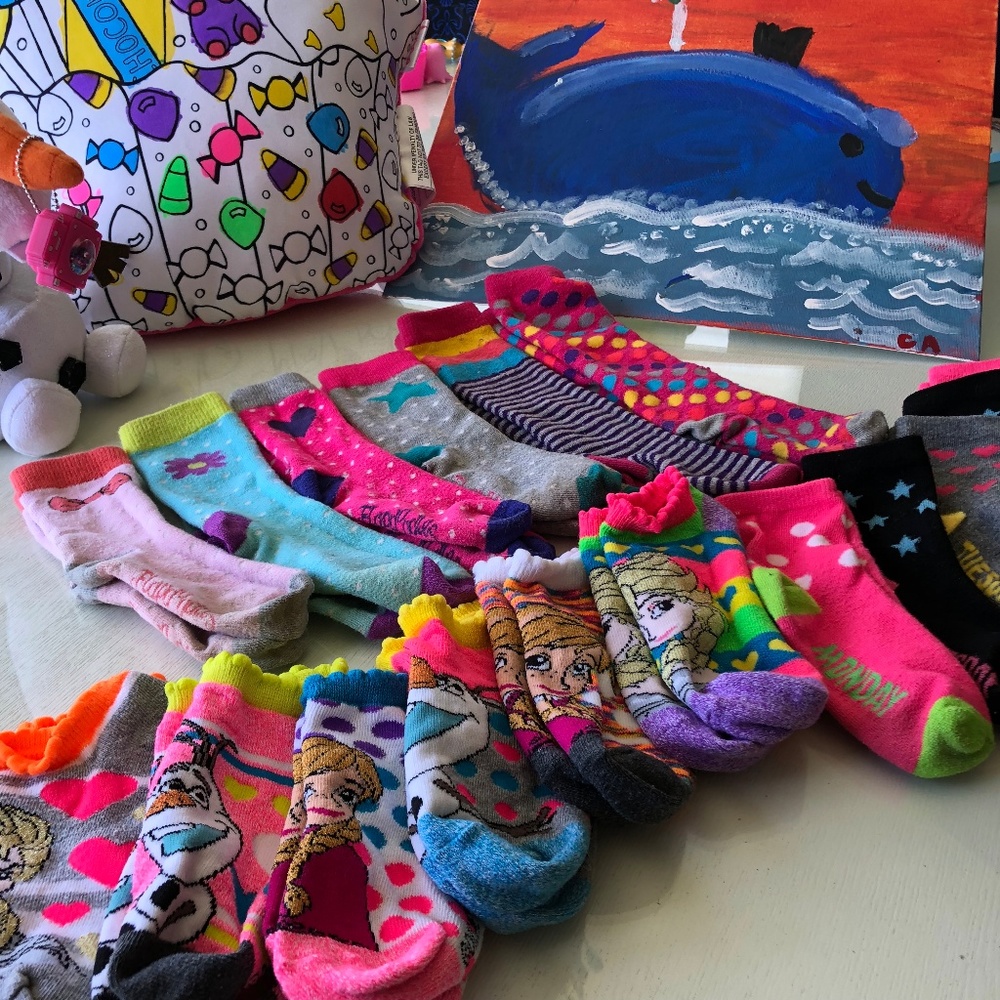 Girls' socks (shoes sizes toddler 6-11)